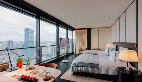 Habitación Premium, 2 camas dobles, vistas a la ciudad