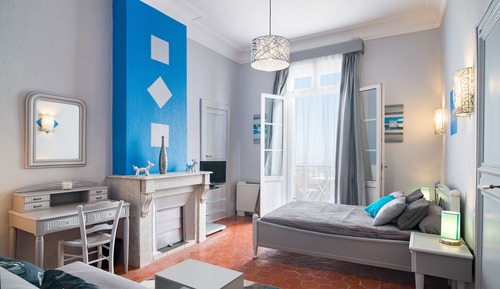Habitación cuádruple familiar, habitaciones comunicadas, vistas al mar