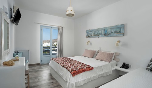 Habitación triple Deluxe, vistas al mar