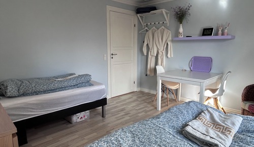 Habitación estándar con 2 camas individuales, 2 camas individuales, baño compartido, planta baja