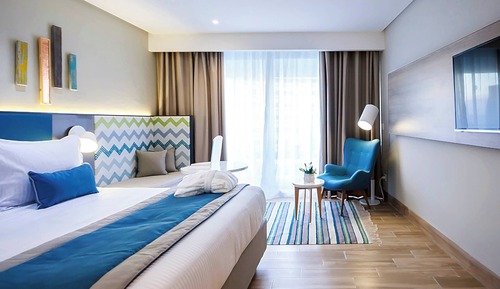 Habitación estándar, 1 cama doble, balcón, vistas a la ciudad