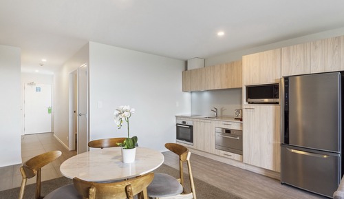 Apartamento ejecutivo, 1 cama de matrimonio grande, vistas a la ciudad