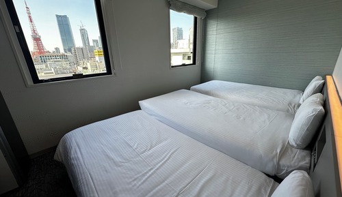 Habitación Deluxe con 2 camas individuales, no fumadores, vistas a la ciudad (Tower View)