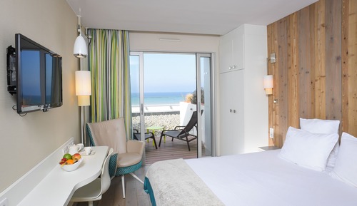Habitación Deluxe doble, terraza, vistas al mar