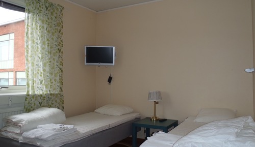 Habitación económica con 2 camas individuales, baño privado (Vandrarhem)