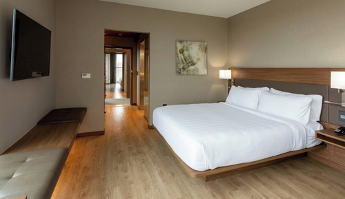 Habitación, 1 cama de matrimonio grande con sofá cama, con vistas