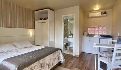 Chalet económico, 1 cama de matrimonio