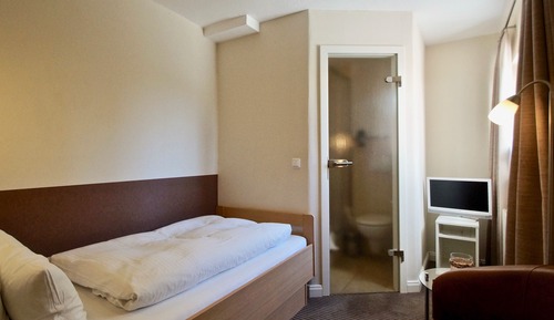Habitación individual económica, baño privado (Landseite)