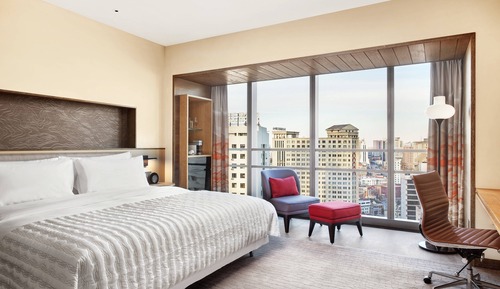 Habitación, 1 cama de matrimonio grande, no fumadores, vistas a la ciudad