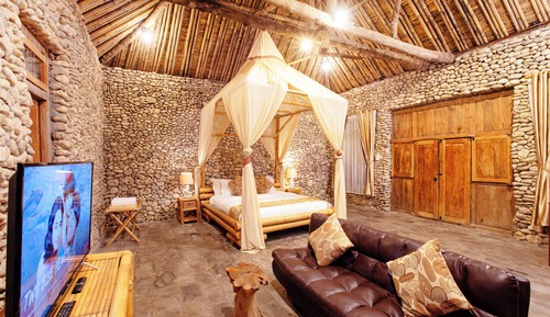Habitación Royal, 1 cama de matrimonio grande, vistas al jardín, junto a la montaña