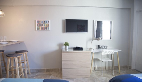 Suite estudio de lujo, cocina, frente a la playa