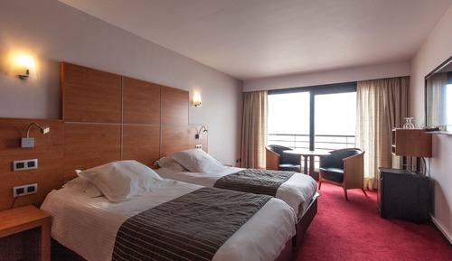Habitación Deluxe con 2 camas individuales, vistas al mar
