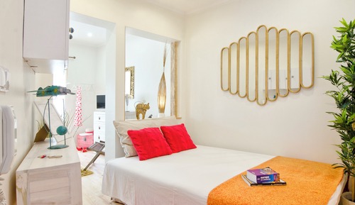 Apartamento Premium, 1 cama de matrimonio con sofá cama, balcón, vistas a la ciudad (LS4)