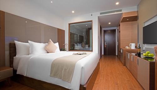 Habitación Deluxe doble, balcón, vistas a la bahía