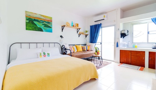 Estudio, no fumadores, cocina básica