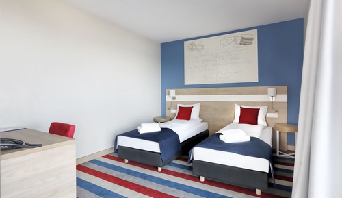 Habitación con 1 cama doble o 2 individuales