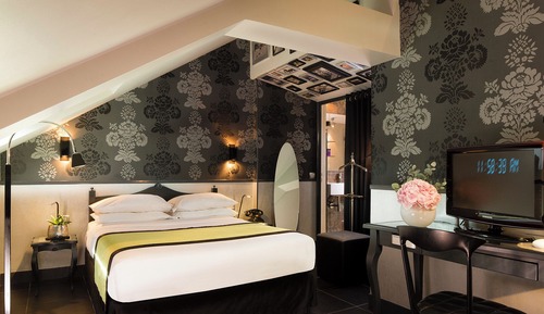 Habitación exclusiva doble, 1 cama de matrimonio, vistas a la ciudad (Design)