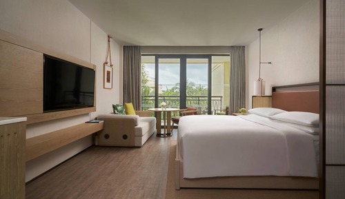 Habitación, 1 cama de matrimonio grande, vistas al mar