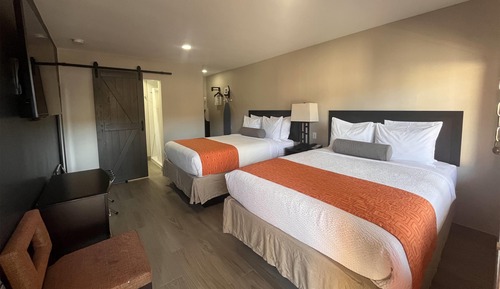 Habitación, 2 camas de matrimonio, no fumadores, cocina básica