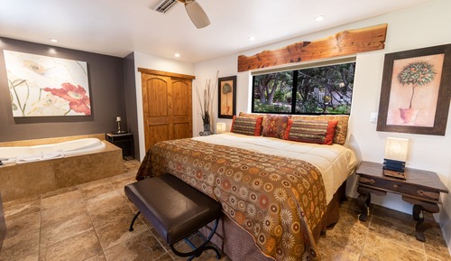 Suite romántica, 1 cama de matrimonio grande, vistas a la montaña