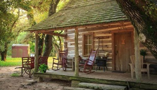 Cabaña, baño privado (Log Cabin)