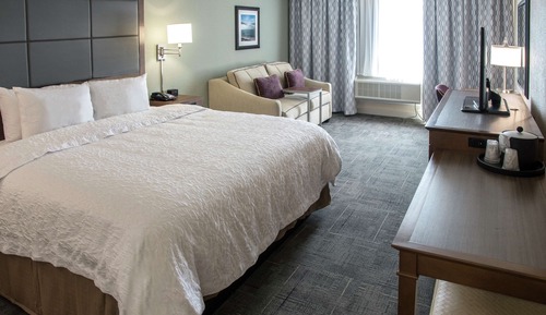 Habitación, 1 cama de matrimonio grande con sofá cama, no fumadores, frigorífico y microondas