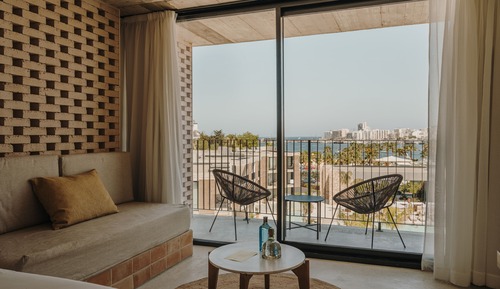 Habitación Premium, terraza, vistas al mar