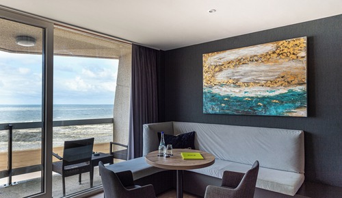 Suite junior, 2 camas individuales, accesible para personas con discapacidad, vistas al mar