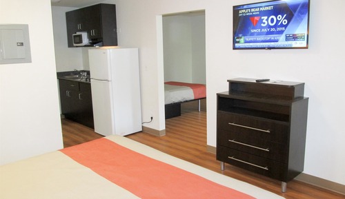 Habitación Deluxe, 2 camas dobles, fumadores, cocina básica