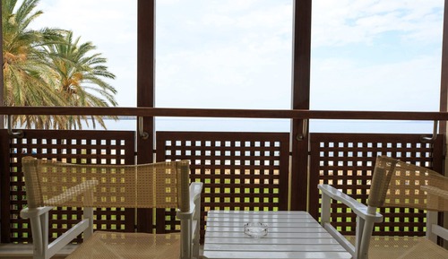 Habitación doble, frente a la playa