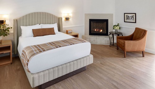 Habitación Deluxe, 1 cama de matrimonio, accesible para personas con discapacidad, chimenea