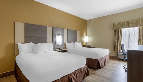Habitación estándar, 2 camas de matrimonio, no fumadores, frigorífico y microondas