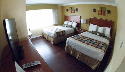 Habitación estándar, 2 camas de matrimonio, chimenea