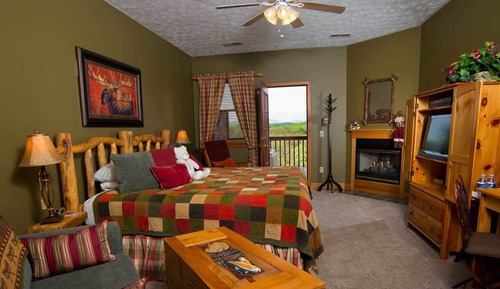 Habitación de lujo, 1 cama de matrimonio grande, bañera de hidromasaje (Colorado Springs)