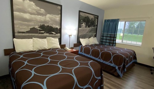 Habitación estándar, 2 camas de matrimonio, frigorífico y microondas