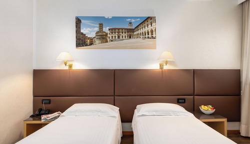 Habitación básica con 2 camas individuales