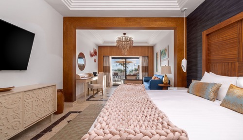 Suite junior, 1 cama de matrimonio grande, balcón, vistas al mar (Premium)