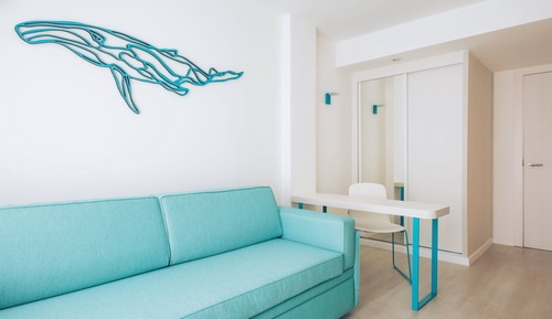 Habitación familiar, balcón, vistas al mar