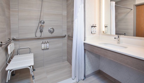 Habitación estándar, 2 camas de matrimonio (Mobility, Roll-In Shower)