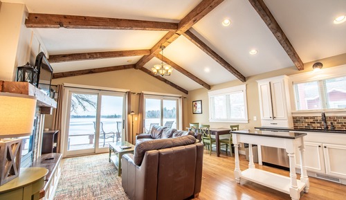 Habitación superior, varias camas, vistas al lago