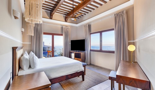 Habitación de lujo, 1 cama de matrimonio grande, vistas al mar