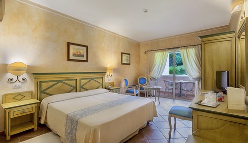 Habitación estándar doble, balcón, vistas al jardín