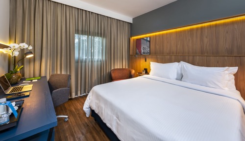 Habitación, 1 cama de matrimonio, frigorífico