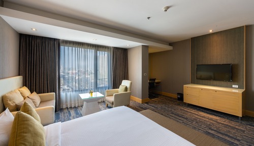 Suite junior, 1 cama doble, bañera