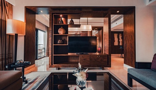 Suite, 2 habitaciones, balcón, vistas al mar (Sea Front Lounge Access)