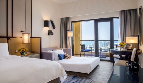 Habitación familiar, 1 cama de matrimonio grande, balcón (Sea Front View)