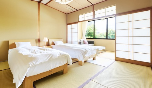 Habitación superior con 2 camas individuales, no fumadores (Japanese Style Tatami 8)