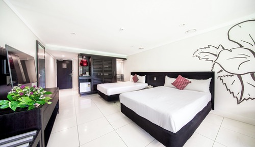 Habitación Deluxe doble, 2 camas dobles