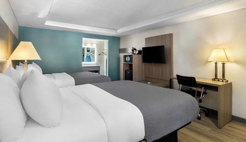 Habitación, 2 camas de matrimonio, accesible para personas con discapacidad, no fumadores