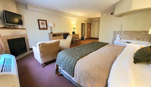 Habitación Elite, 1 cama de matrimonio grande, bañera de hidromasaje